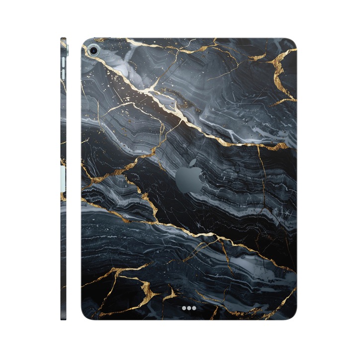 Folie de protectie pentru iPad Air 11" (2024), Colectia Signature, Skin Spate cu laterale unite, Gilded Abyss