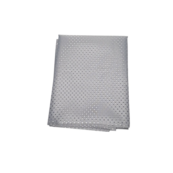 Завеса за душ, полиестер, 180x180, перлено сиво, с 12 куки