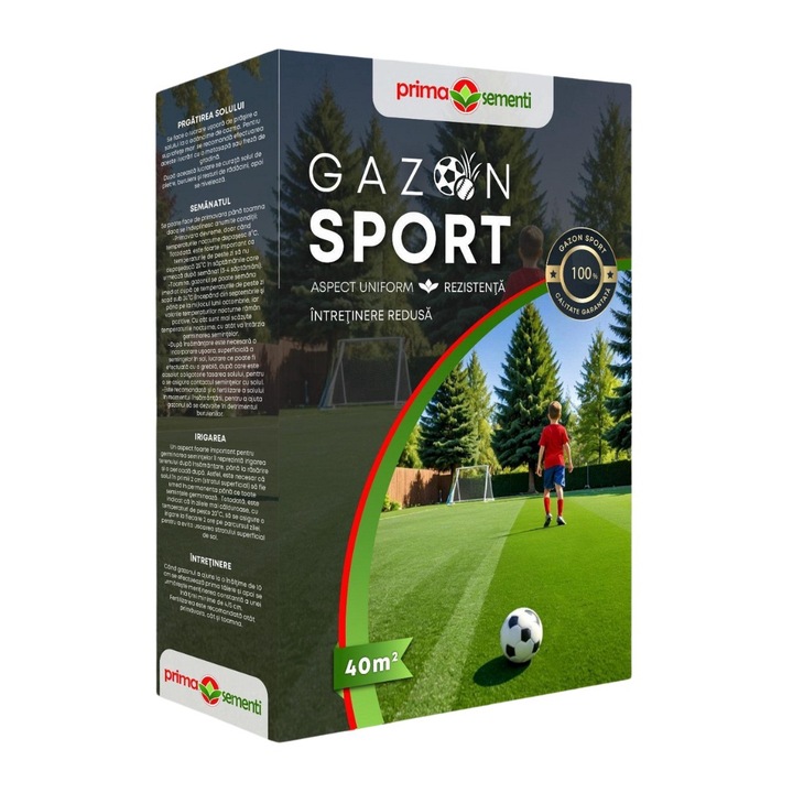 Seminte Gazon Sport Prima Sementi, cutie 1kg