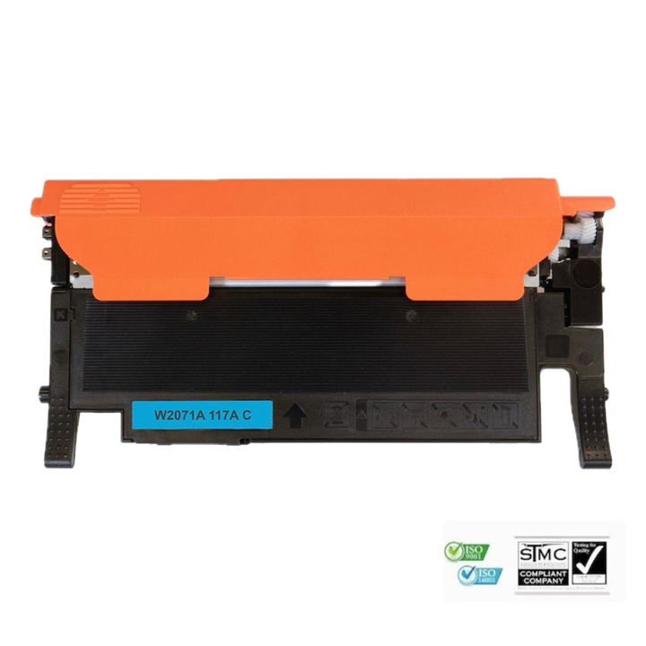 Cartus toner compatibil 117A W2071A, cyan albastru, cu cip, 700 pagini, pentru HP COLOR LASER 150A, 150NW, MFP 178NW, MFP 179FNW