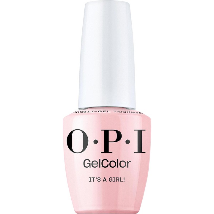Lac de unghii semipermanent vegan si hema-free OPI Gel Color, It's a Girl!, 15 ml