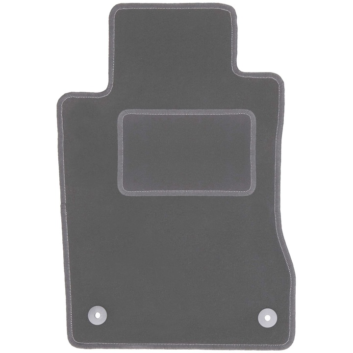 Covoras auto sofer din velur, pentru: Mercedes E W211 (2002-2009) berlina, break grafit