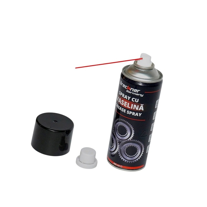 Комплект от 3 спрея с течна литиева грес за смазване и защита на лагери, механични зъбни колела, метал, гума и пластмаса, 400 мл