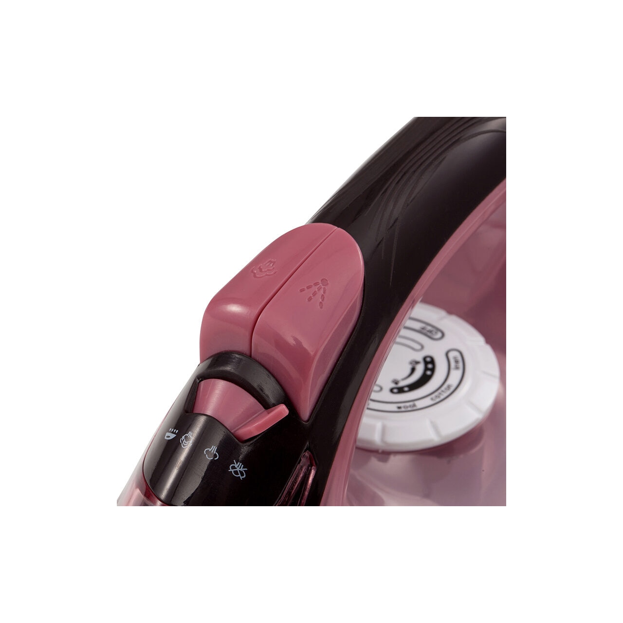 Fier de calcat cu talpa ceramica, 2200W, Anti-picurare, Termostat reglabil, calcare verticala