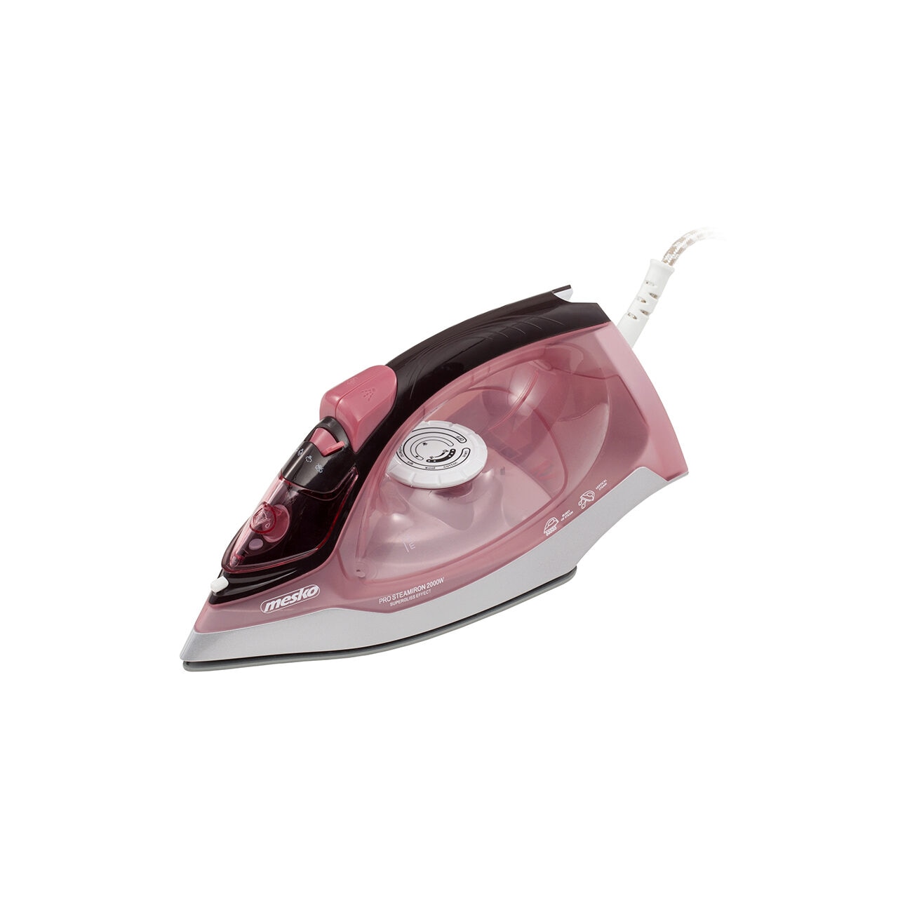 Fier de calcat cu talpa ceramica, 2200W, Anti-picurare, Termostat reglabil, calcare verticala