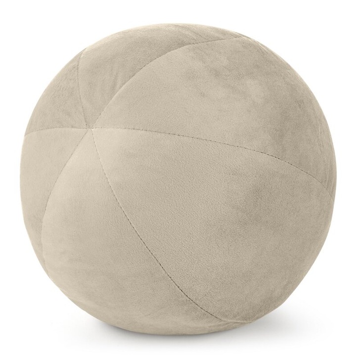 Perna decorativa Gaja, 24 cm, jasnobeza, 100% poliester, 220 GSM