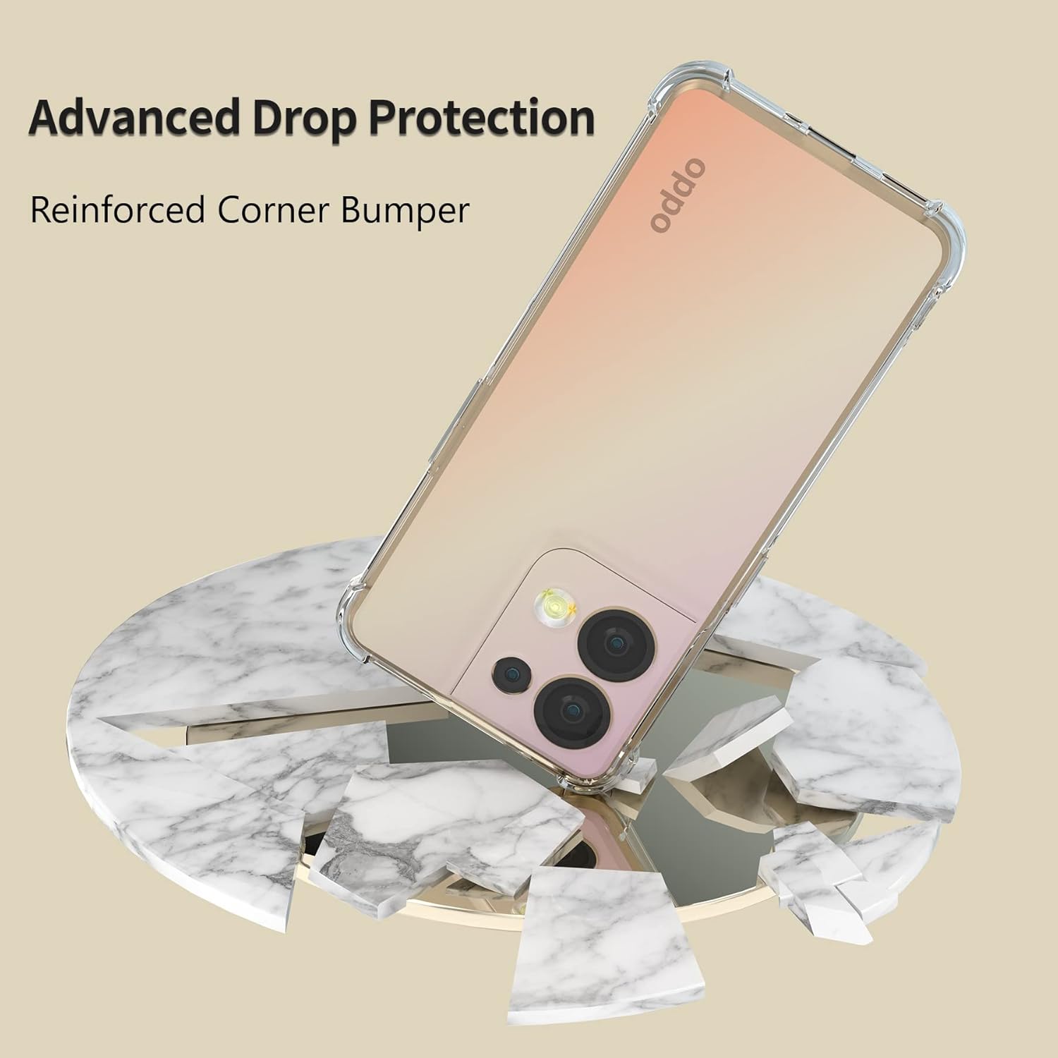 Husa pentru Oppo Reno 13 Slim Anti-Shock 1.5mm reinforced 4 corners Transparent