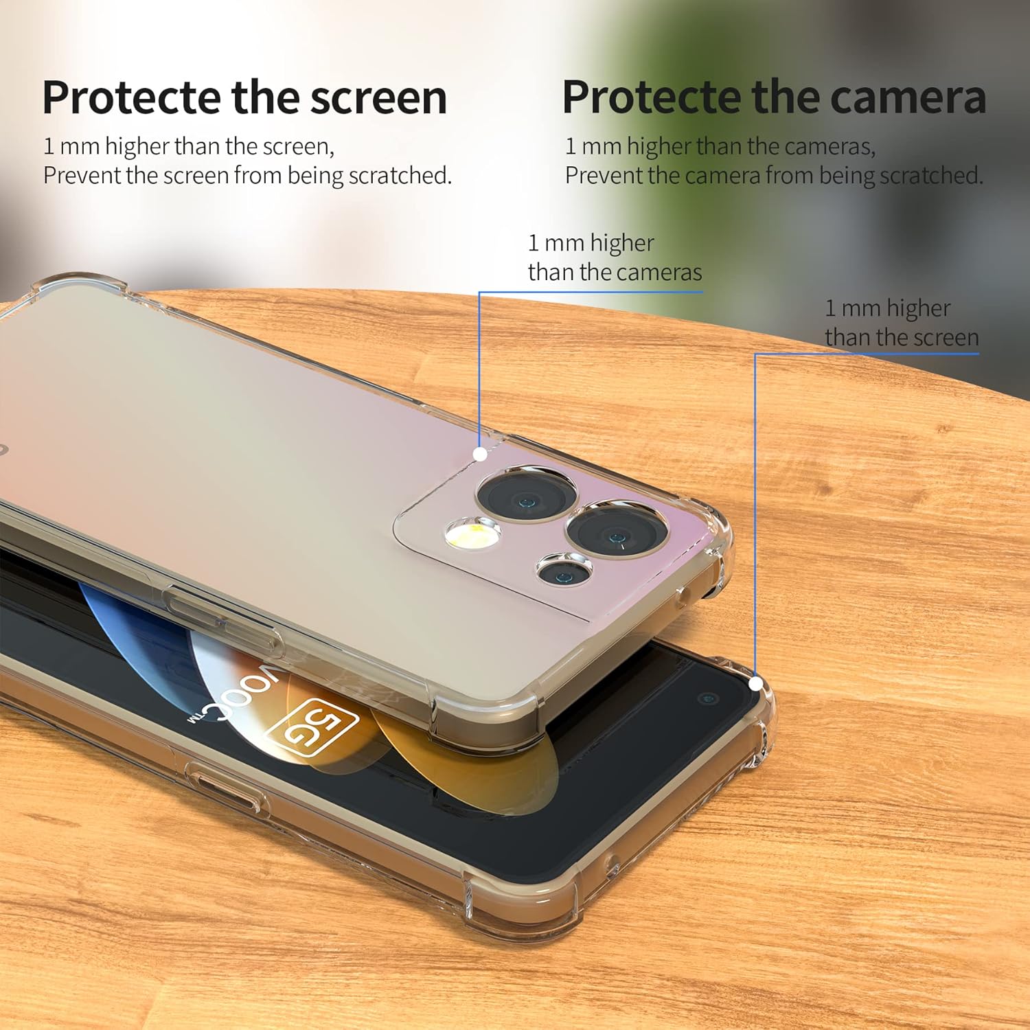 Husa pentru Oppo Reno 13 Slim Anti-Shock 1.5mm reinforced 4 corners Transparent