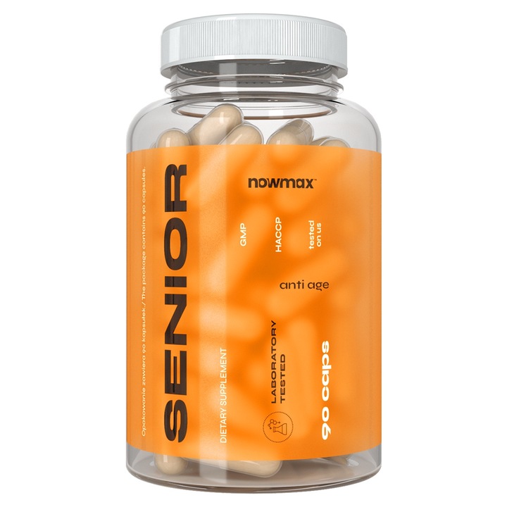 Supliment alimentar, Senior Anti Age, 90 capsule, colagen, calciu