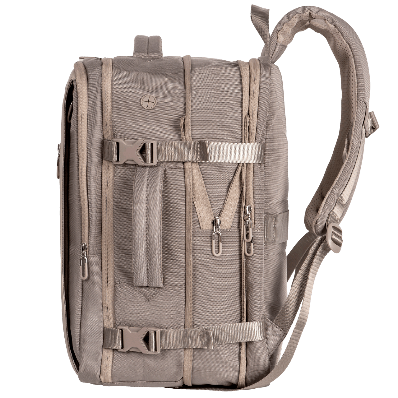 Rucsac multifunctional WINGS Skylark, extensibil, 15,6" pentru laptop, impermeabil, bej
