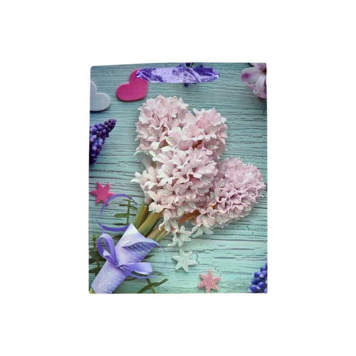 Punga pentru cadouri din hartie groasa cu manere din snur, 32 x 25 x 11 cm, Midex 210225-15, Multicolor