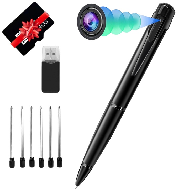 Pix cu Camera Full HD 1080P, Inregistrare Video si Foto, Baterie de Lunga Durata