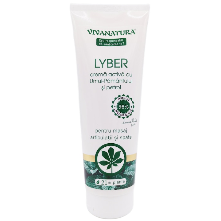 Lyber aktív krém 21 növényből földvajjal és petróleummal, "Leonard Radutz formula", 250 ml, VivaNatura