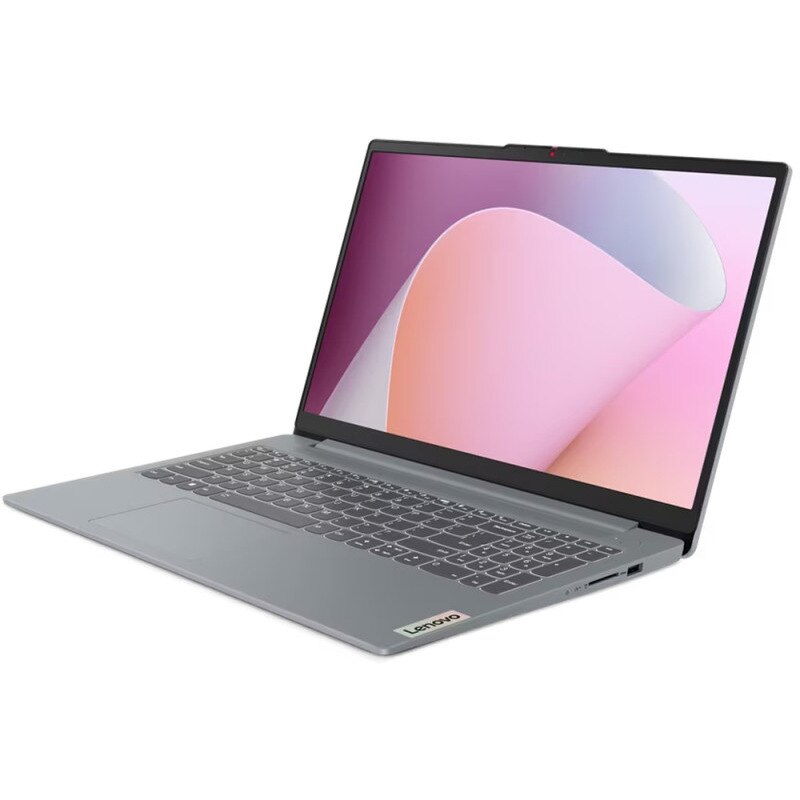 Laptop Lenovo IdeaPad Slim 3 15ABR8 cu procesor AMD Ryzen™ 7 5825U pana la 4.5GHz, 15.6" Full HD, 16GB DDR4, 2TB SSD, AMD Radeon™ Graphics, No OS, Arctic Grey