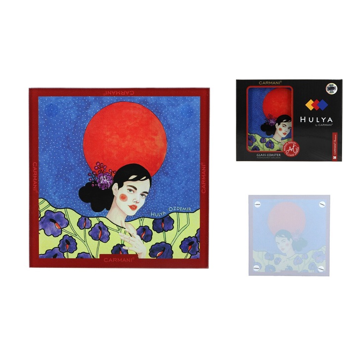 Suport pentru bauturi, CARMANI, design unicat, 10x10cm