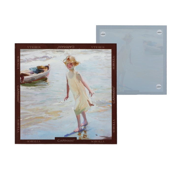 Coaster de sticla, CARMANI, J. Sorolla, Fata pe plaja