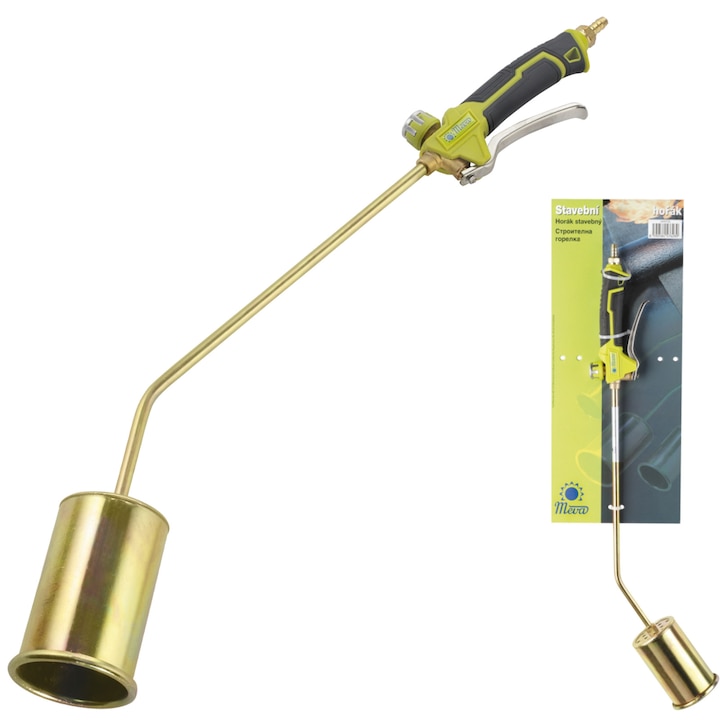 Arzator pe gaz Meva 54 kW, pentru izolatie, cu maner ergonomic, alimentare LPG, 76mm