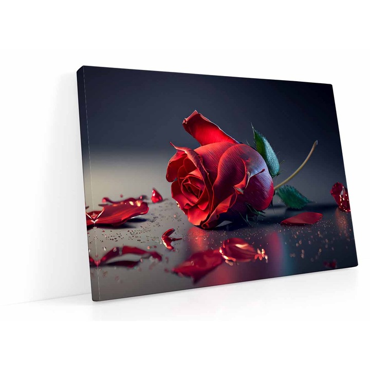Tablou Canvas Rose Flower Red 70x100cm