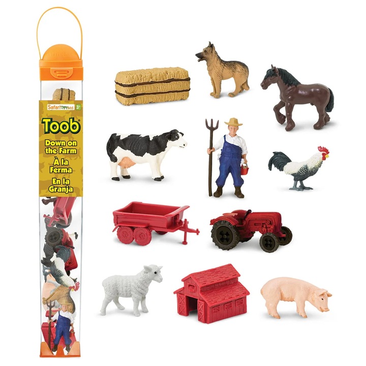 Комплект фигурки, Safari, 11 части, реалистични детайли, многоцветни, 4x4x32,5 см