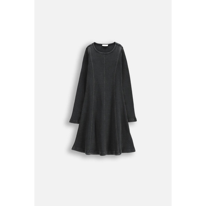 Rochie Coccodrillo pentru fete, bumbac gri, Gri