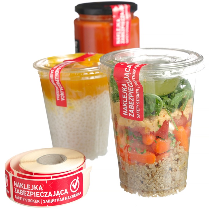 Sigiliu de securitate pentru ambalaje si containere 2 x 250 buc - Hendi 850213