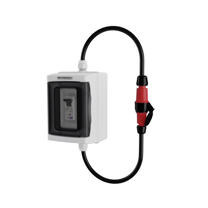 Prelungitor 230V cu protectie C16, 2 module, IP65, 105cm, 16A, Doktorvolt