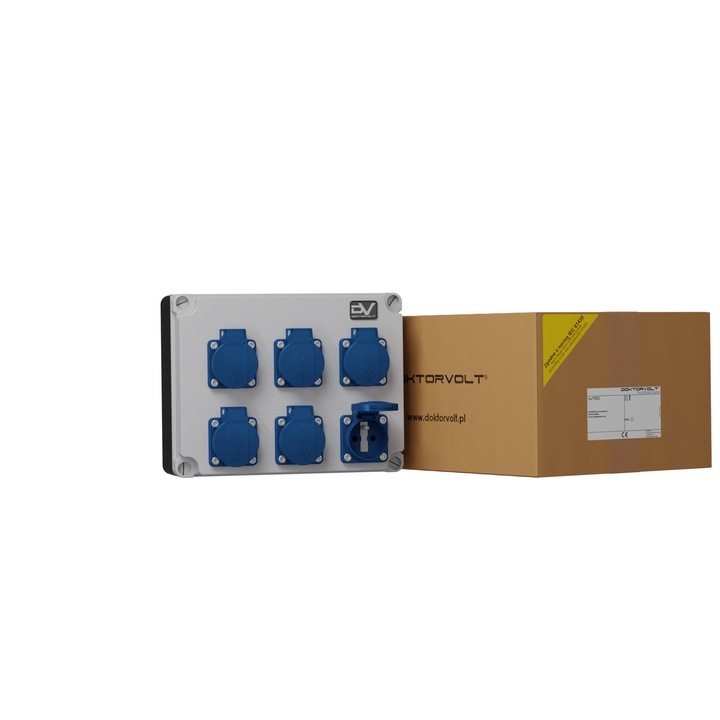 FRED tablou de distributie pentru cladire 6x230V prize Mennekes Doktorvolt® 9627