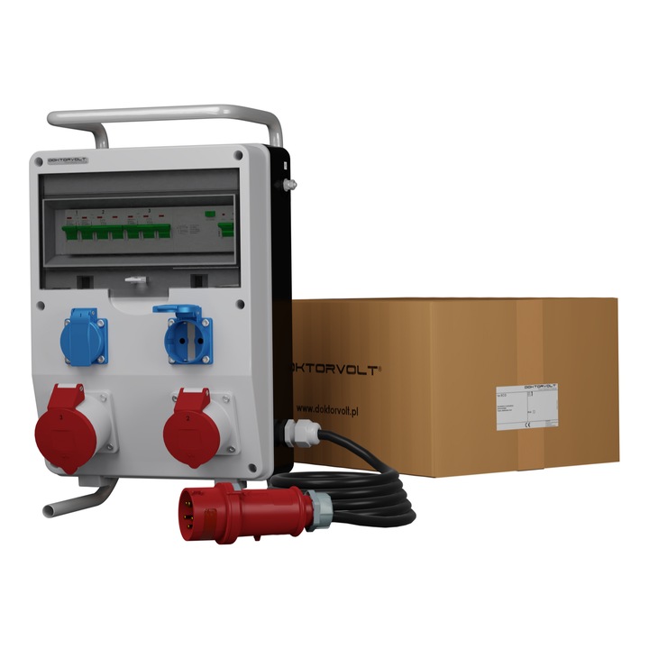 Tablouri electrice, DV-0403, 12 module, IP44, gri, 495x250x185mm