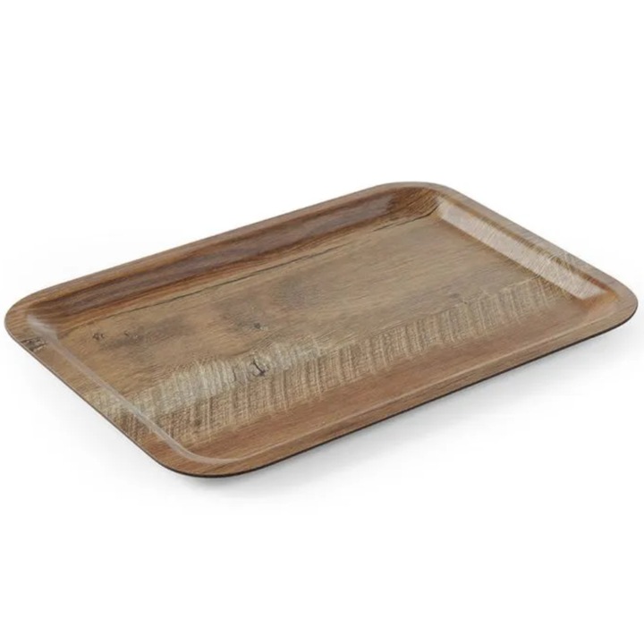 Tava de servire, Hendi, laminata, 330x430mm, model lemn