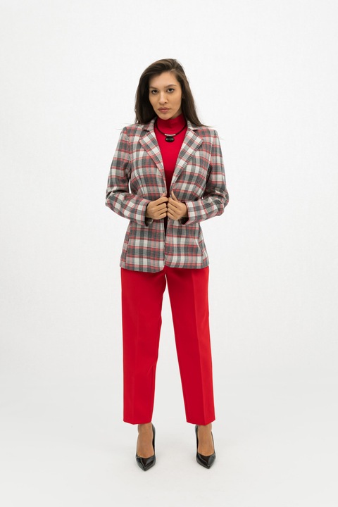 Costum 3 piese, rosu, elegant