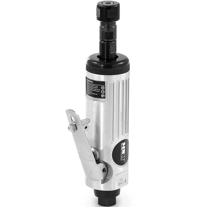 Polizor pneumatic MSW, 25000 rpm, set 15 piese, 1/4'', 1/8'', dimensiuni 24x20x5cm
