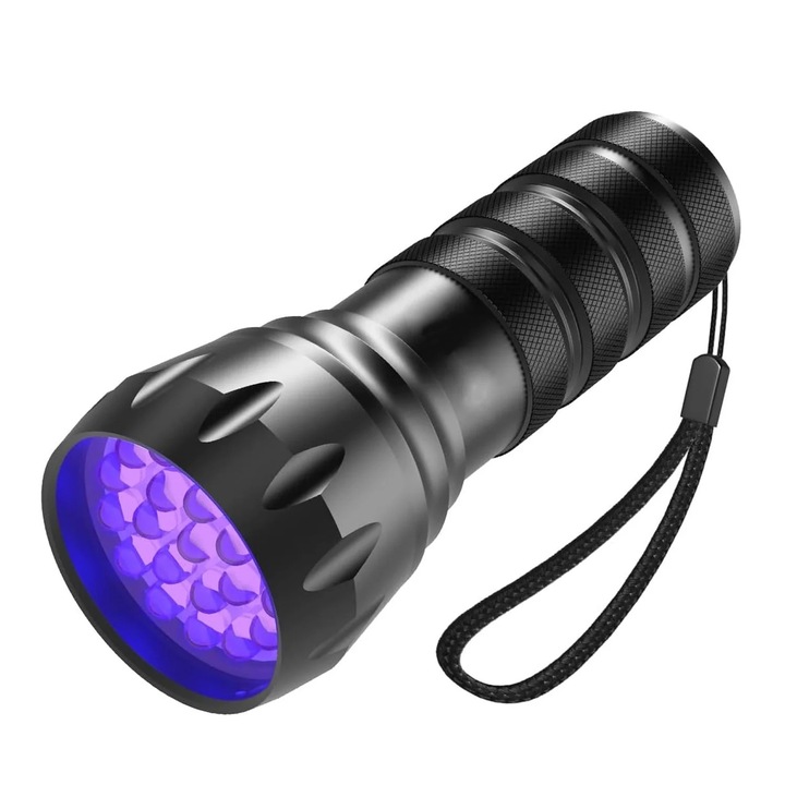 Преносим UV фенер, 21 LED, 9.7x4.1x2.8 см