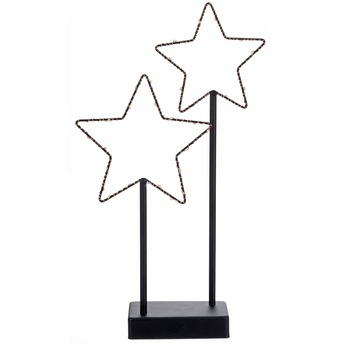 Decoratiune stea Craciun, 30 micro LED-uri, 40 cm, lumina calda, alimentare baterii Decoratiune stea Craciun, 30 micro LED-uri, 40 cm, lumina calda, alimentare baterii