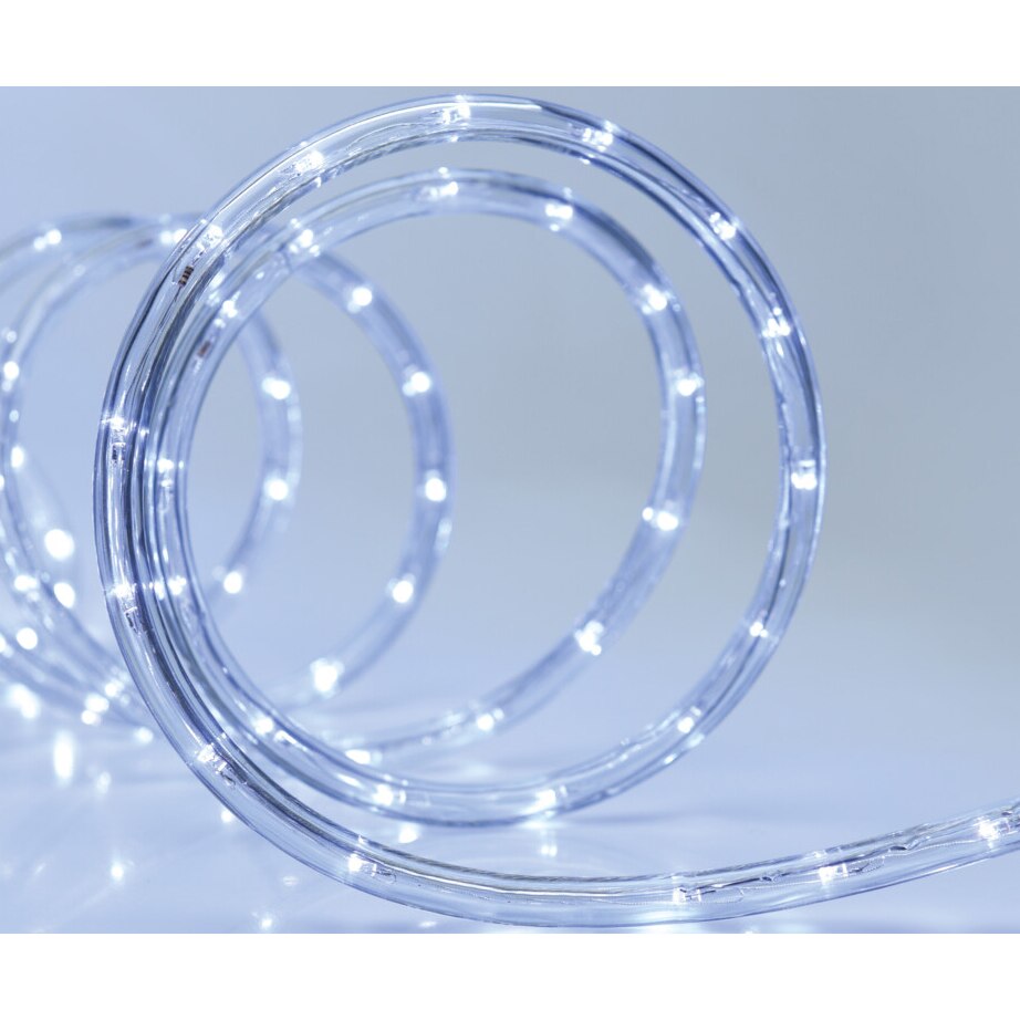 Instalatie tub luminos Craciun, 9m, lumina rece, 8 functii, exterior