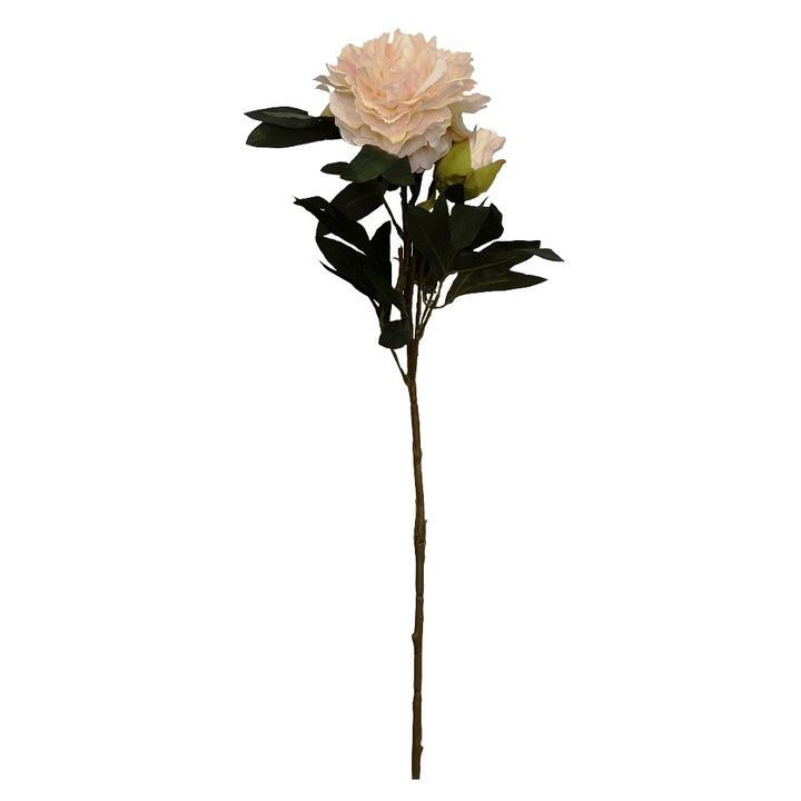 Bujor artificiala Accent 120737-1, Crem, 90 cm