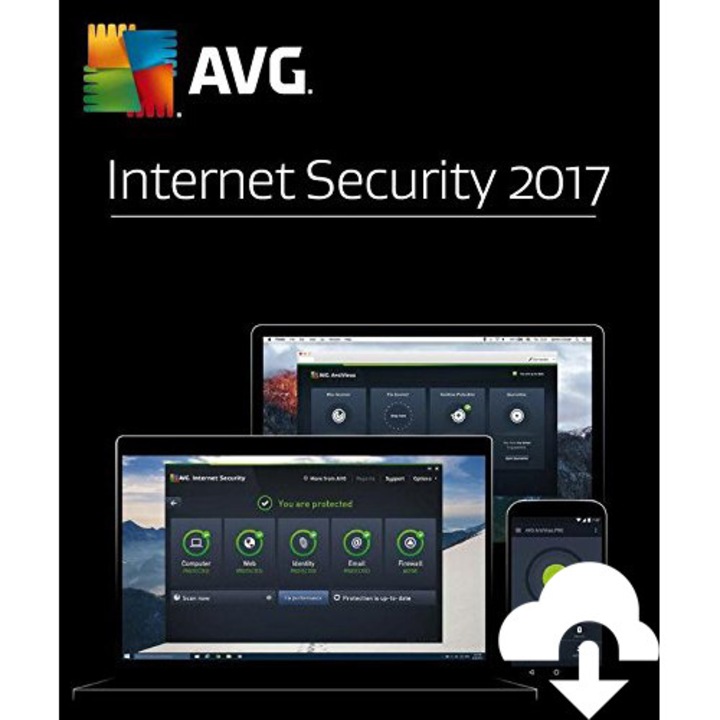 AVG Internet Security 3 потребители, 2 години електронен лиценз