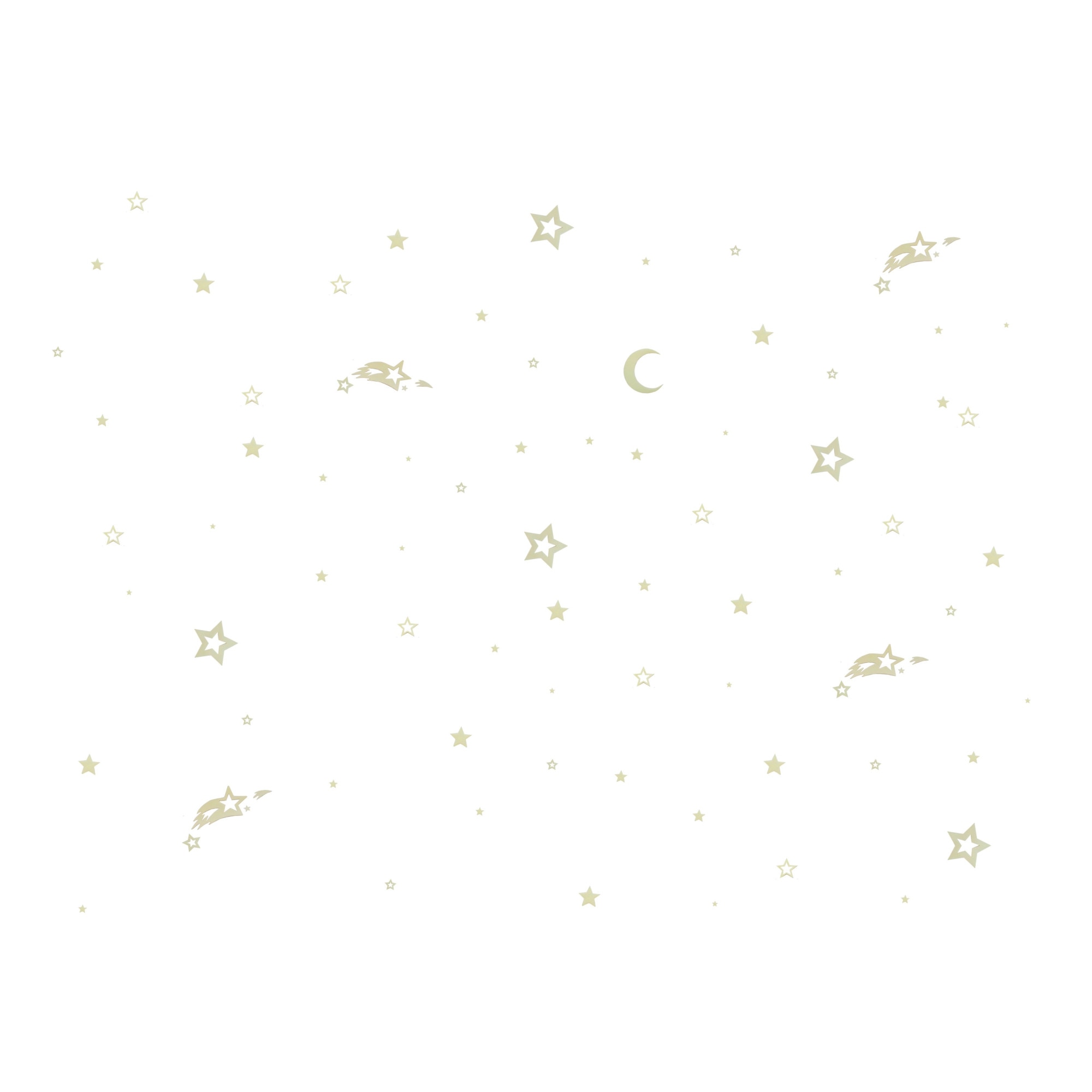 Sticker decorativ, Set Univers 78 piese Startonight, luminoase in intuneric