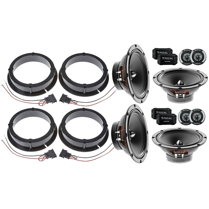 Pachet Difuzoare Auto Focal Auditor Dedicat VW Passat, Golf, Bora, Polo RMS 240W
