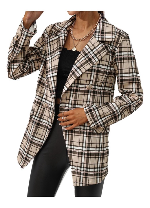 Дамско яке, полиестер, многоцветно