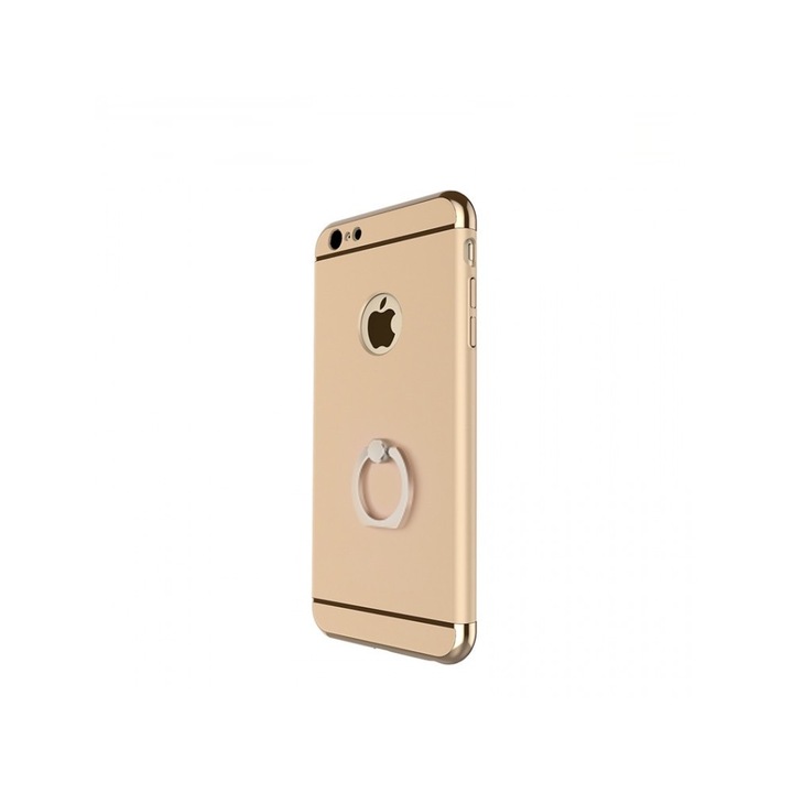 Калъф за Apple iPhone 6/6S, MyStyle Elegance Luxury 3in1 Ring Gold