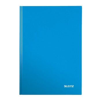Caiet de birou Leitz WOW A4, coperta dura, 80 file, matematica albastru metalizat Caiet de birou Leitz WOW A4, coperta dura, 80 file, matematica albastru metalizat