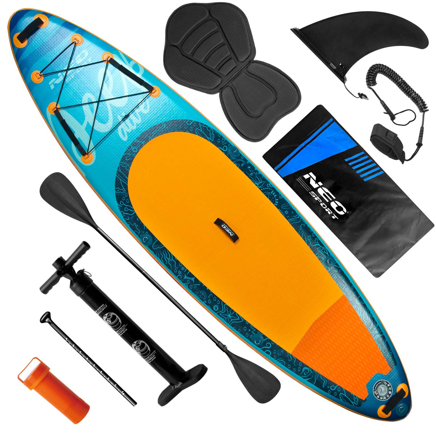 Placa SUP Neo-Sport, Aquasurf, 320x84x15 cm, 13kg, cu accesorii