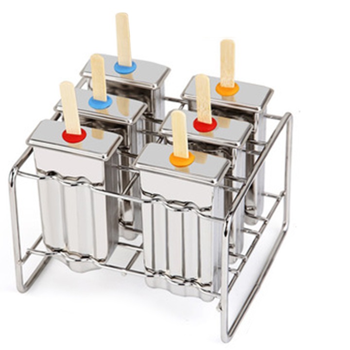 Rozsdamentes acél jégkockaforma, környezetbarát kialakítás, újrafelhasználható pálcikakészlet, gyorsfagyasztás, BPA-mentes, műanyagmentes