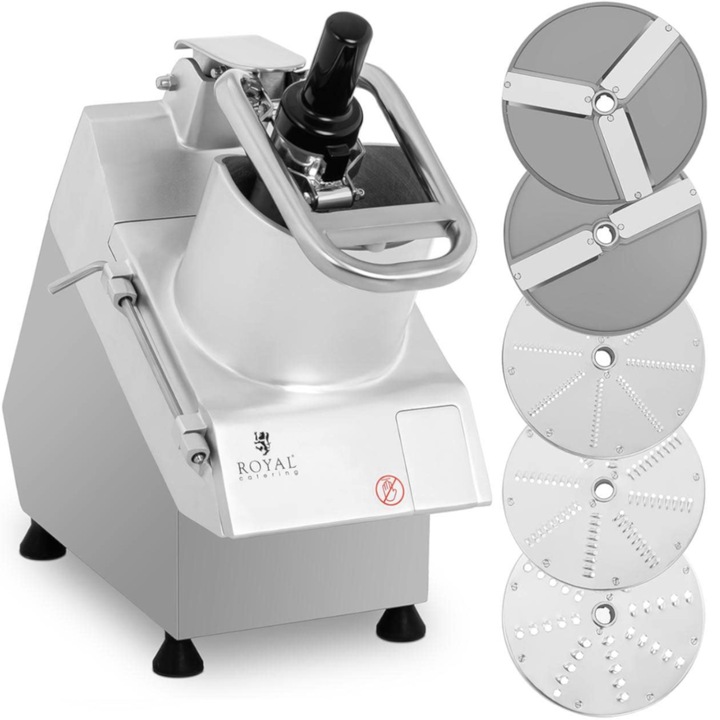 Feliator electric Royal Catering, model RCGS-750, 5 discuri, 750 W, 59x24x54 cm, inox/aluminiu