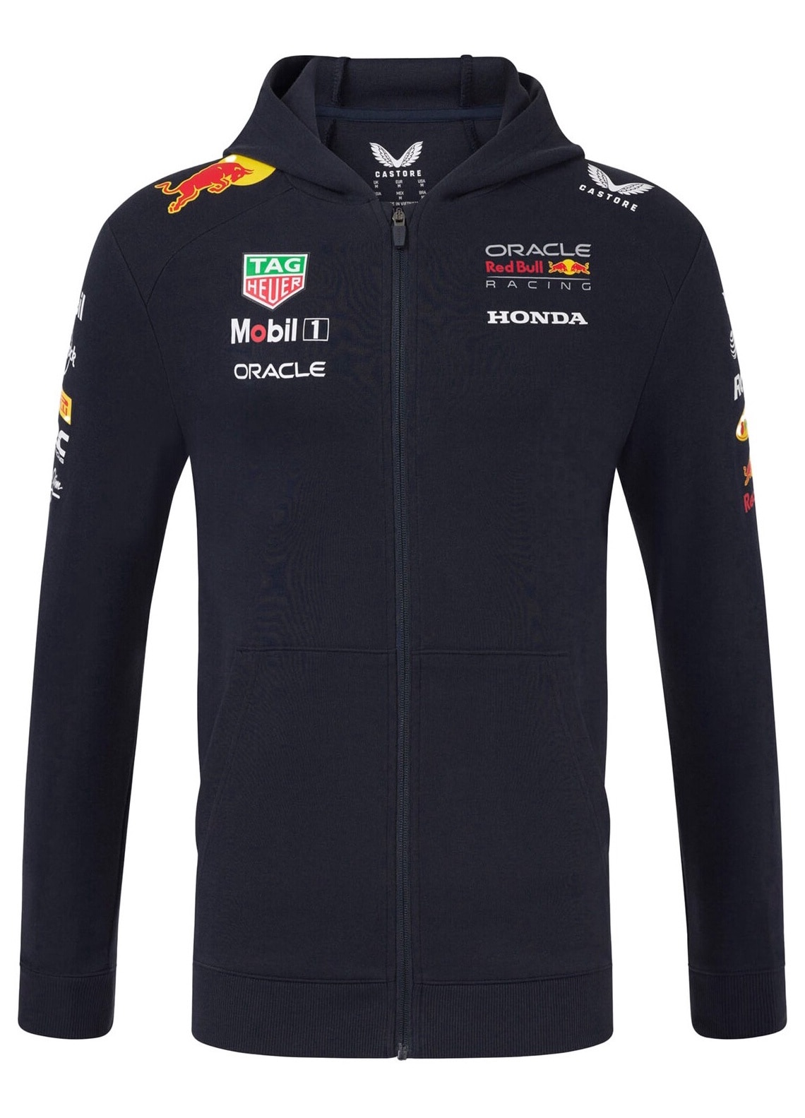 Hanorac Oracle Red Bull Racing Full Zip 2025, Bumbac/Poliester