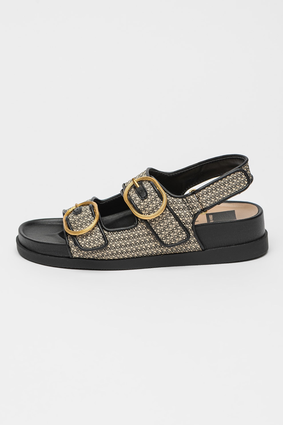 Dolce Vita, Sandale cu barete cu catarame Starla, Negru, Bej, 37