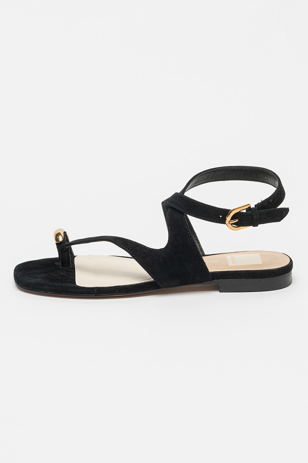 Dolce Vita, Sandale din piele intoarsa Earla, Negru, 38