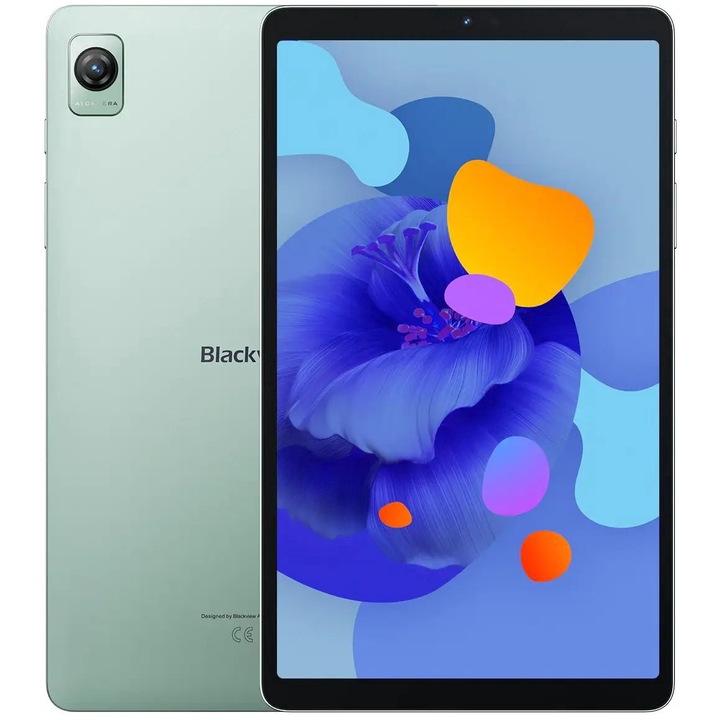 Таблет Blackview Tab 60, Mint Green с процесор 2x Cortex-A75 (1.6 GHz) + 6x Cortex-A55 (1.6 GHz), 6 GB, 128 GB, Android 14, Светлозелен