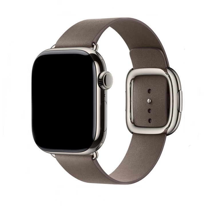 Curea Modern Magnetic Buckle pentru Apple Watch, 42/44/45/49mm, coffe