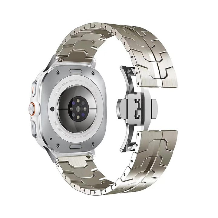 Curea Metal Pro Business pentru Samsung Watch Ultra, 47mm, titan